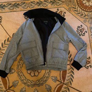 Club Monaco Black and White Metie Jacket